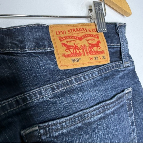Levi’s 559 Men’s Relaxed Straight Leg Jeans Denim Size 32 x 32 - Picture 7 of 8